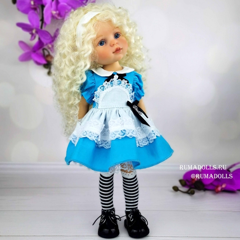 ООАК кукла Алиса в стране чудес RD07011, 32 см - 10