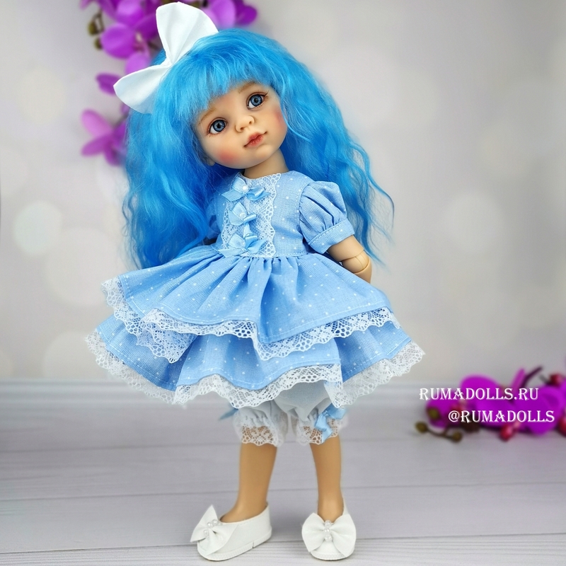 ООАК кукла Мальвина RD07013, 32 см - 8