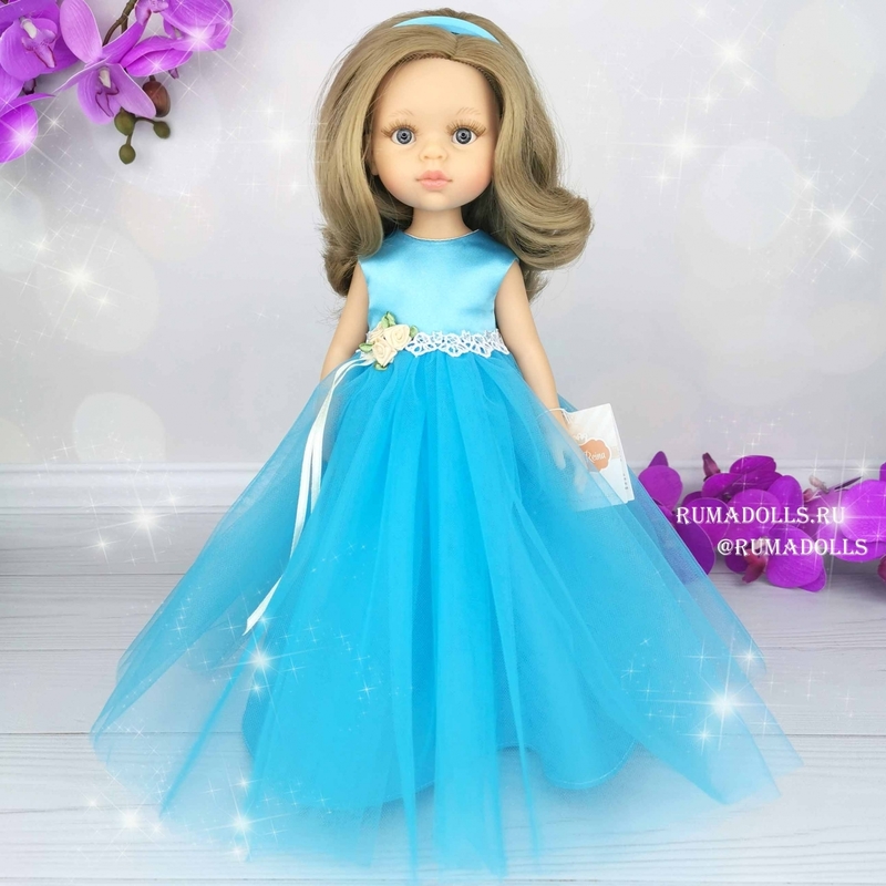 Кукла Карла в платье «Аквамарин», 32 см - 4