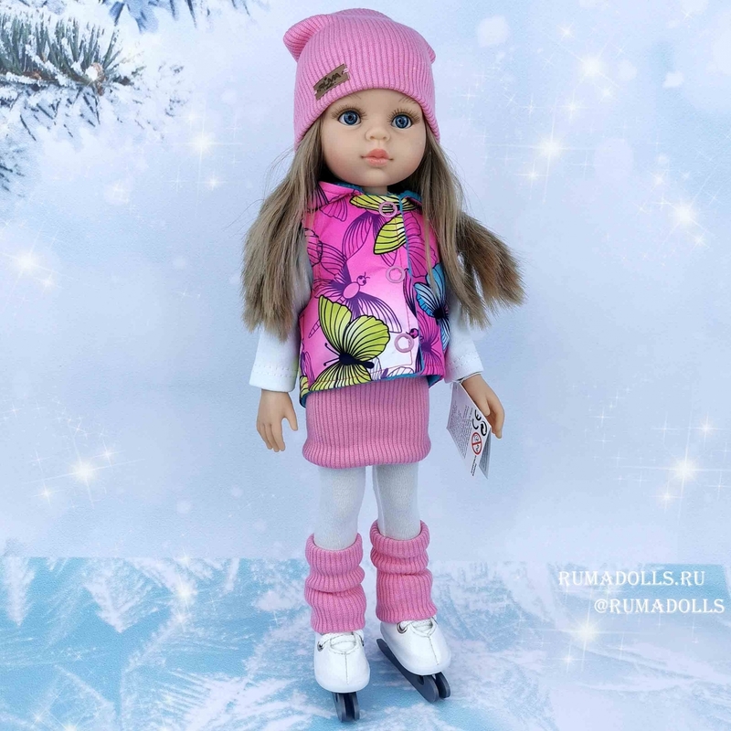 Кукла Карла на коньках, 32 см - 10