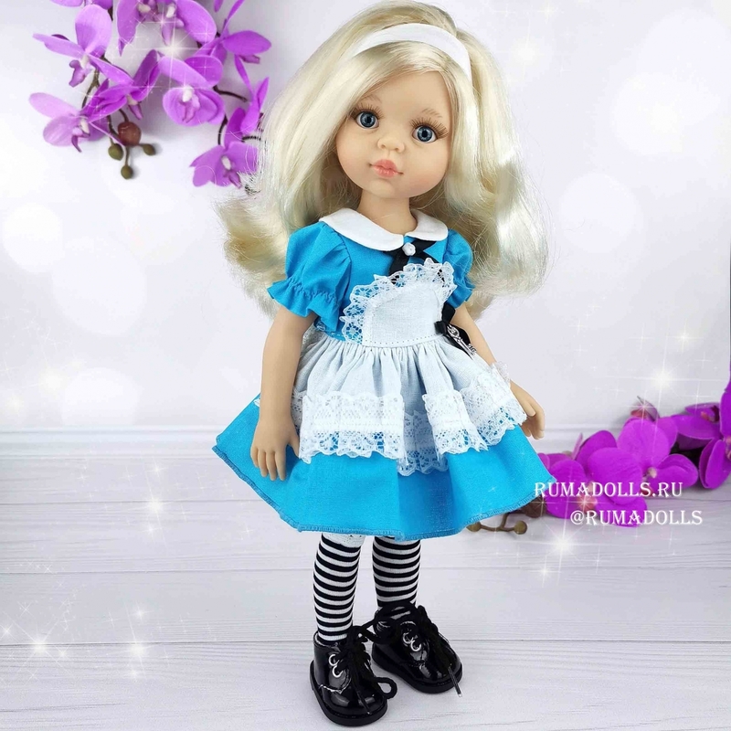 Кукла Клаудия в костюме «Алиса в стране чудес», 32 см - 9