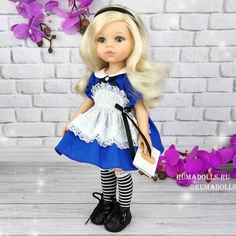 Кукла Клаудия в костюме «Алиса в стране чудес», 32 см - 11