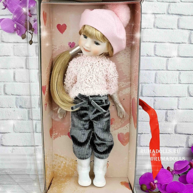 Кукла Сара в берете, арт.2010, 37 см - 8