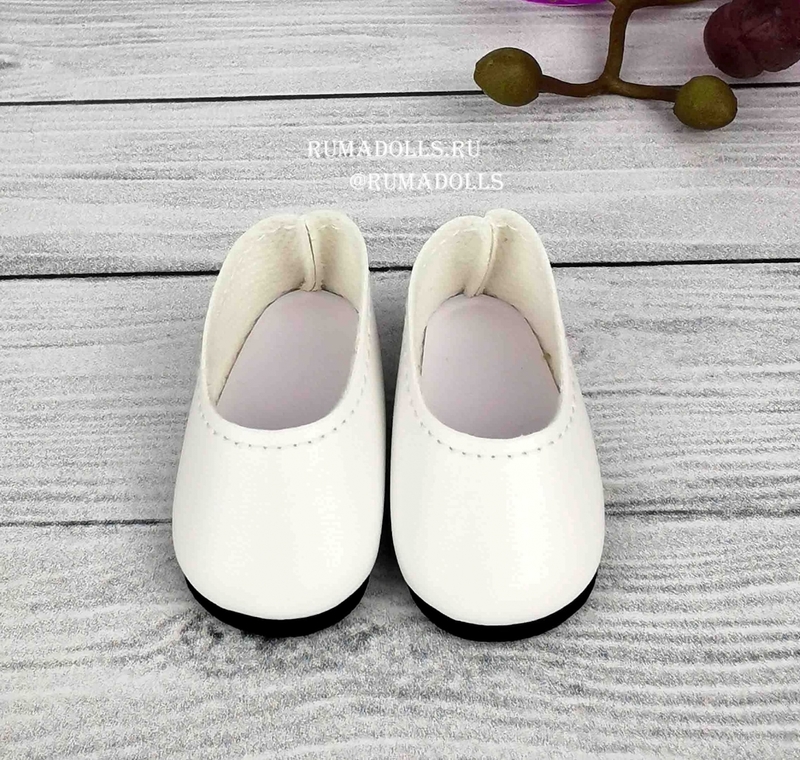 Туфли белые для кукол 32 см, арт. 63201 - 5
