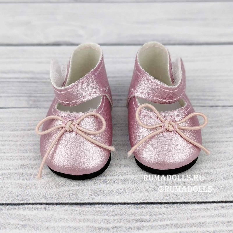 Туфли розовые с застежкой-липучкой для кукол 32 см, арт. 63220 - 5