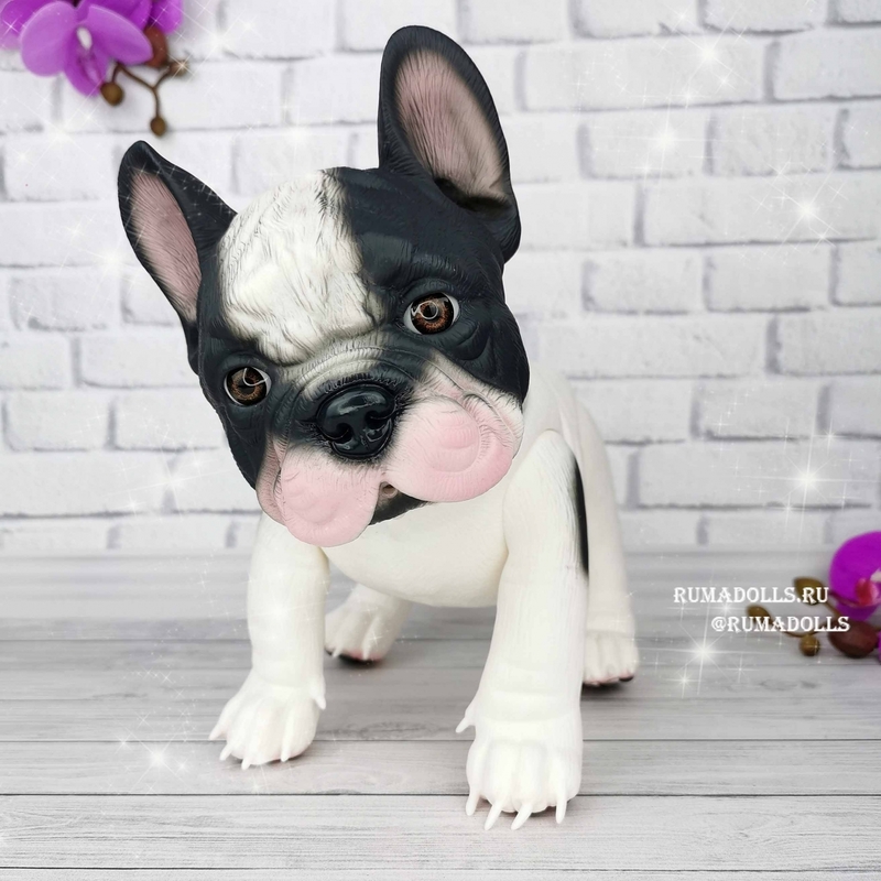 Французский бульдог. Baby Bulldog Frances, арт. 724576, 36 см - 11