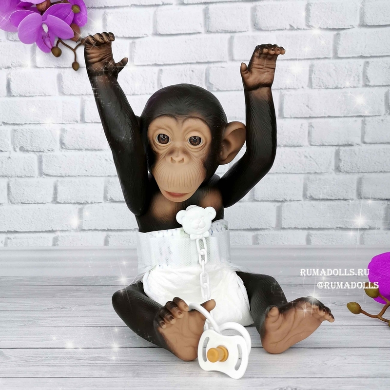 Обезьяна.Baby Chimp, арт. 452073, 36 см - 7