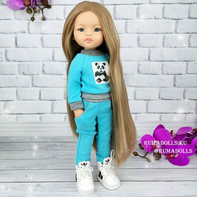 Кукла Маника «Sport Style» в голубом, арт. RD00092, 32 см - 13
