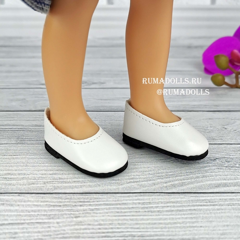 Туфли белые для кукол 32 см, арт. 63201 - 6