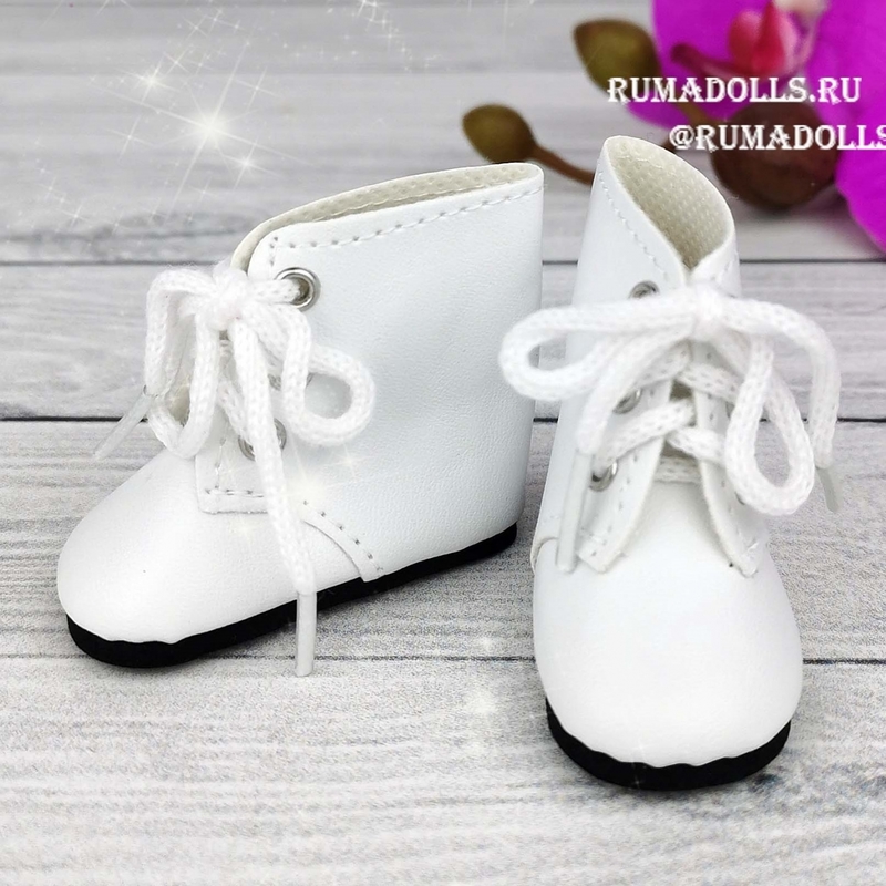 Ботинки белые, для кукол 32 см, арт. 62324 - 5