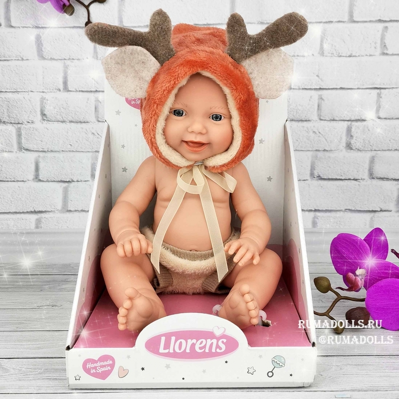 Кукла Mini Baby Boy Reindeer. арт. 63202, 30 см - 9