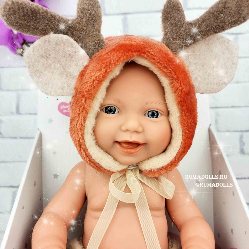 Кукла Mini Baby Boy Reindeer. арт. 63202, 30 см - 8