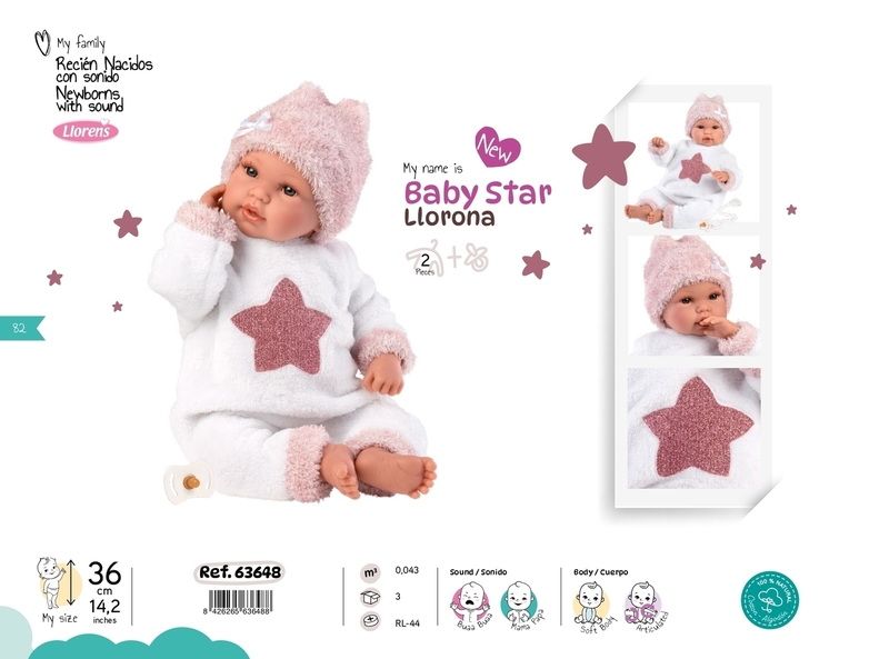 Кукла Baby Star Llorona, арт. 63648, 36 см - 10