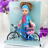 Кукла Даша велосипедистка, арт. 04654, 32 см - 2