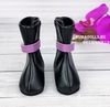 Сапоги черные с фиолетовой пряжкой, для кукол 32 см., арт. 63210 - 2