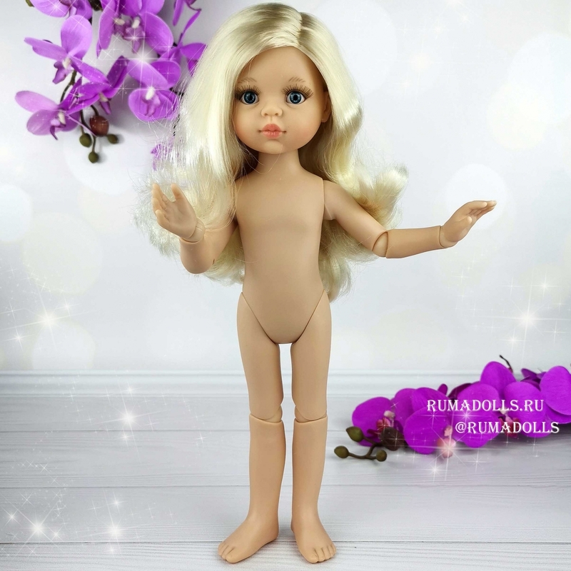 Кукла Клаудия без одежды на шарнирном теле, арт. RD07005, 32 см