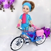 Кукла Даша велосипедистка, арт. 04654, 32 см