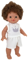 Кукла-пупс Дима (кудрявый) в пижаме, арт. 10605, 21 см