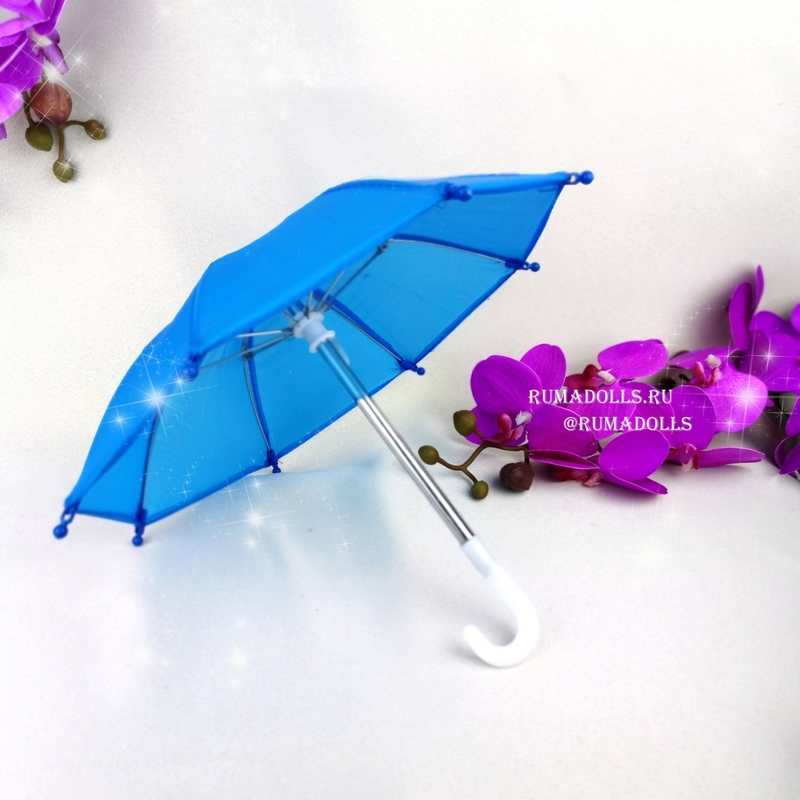 Зонтик складной Голубой - 15