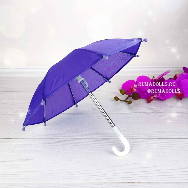 Зонтик складной Фиолетовый - 13
