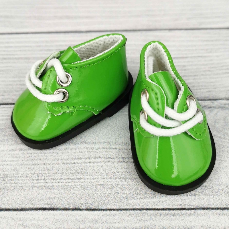 Ботинки лакированные RD02036 Светло-зеленые - 27