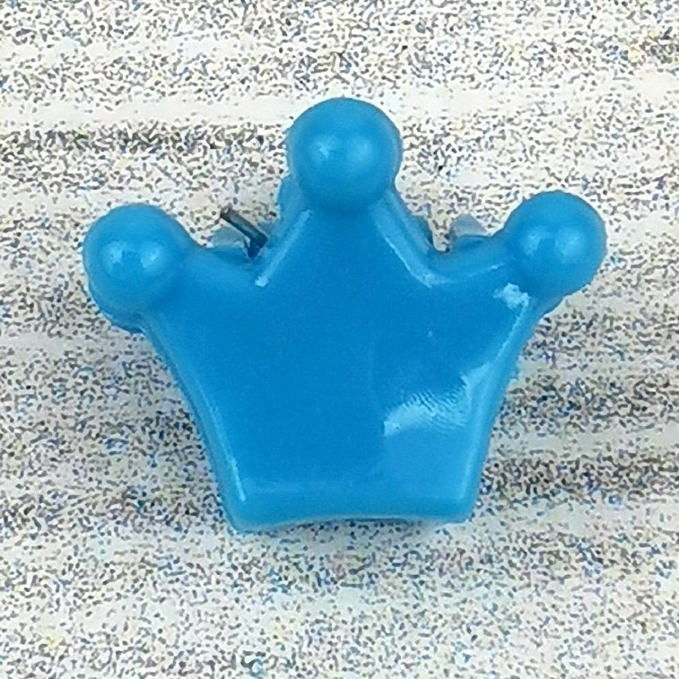 Заколка «Корона» лакированная RD04102 Синяя - 15