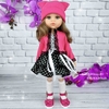 Кукла Карла в комплекте в белый горошек, 32 см Ярко-розовый - 9