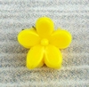 Заколка «Цветочек» лакированный RD04084 Желтый - 7