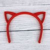 Ободок «Кошачьи ушки» ажурный Красный - 5